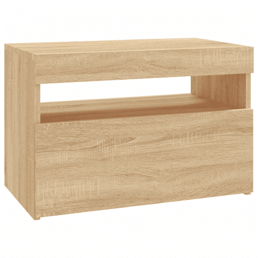 Móvel de TV - Modulo de TV - Armário de TV com luzes LED 60x35x40 cm carvalho sonoma