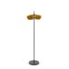 Lámpara de pie tulipa de contrachapado Lámpara de pie tulipa de contrachapado Negro/ Madera