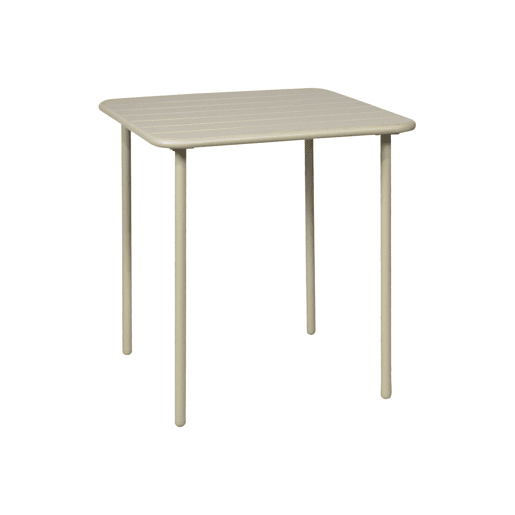 Mesa de jardim metálica de 2 lugares, Amelia 70cm, Beige, 70x70x72.5 cm Mesa de jardim metálica de 2 lugares, Amelia 70cm, Beige, 70x70x72.5 cm