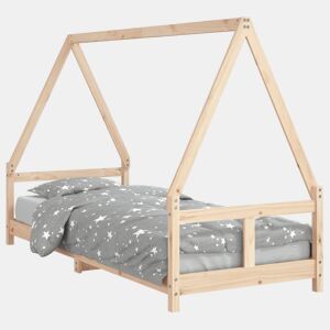 vidaXL Estrutura de cama infantil 80x200 cm madeira de pinho maciça