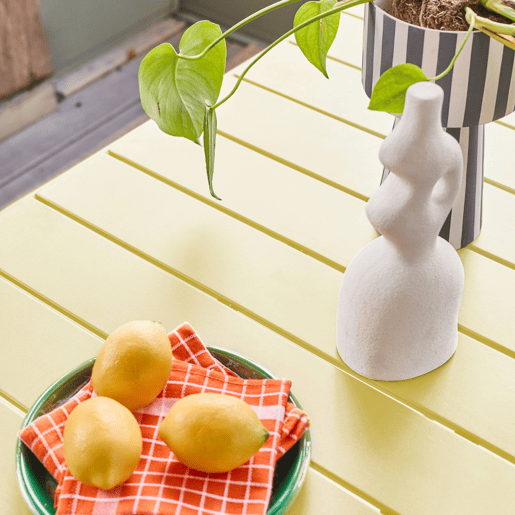 Mesa de jardim dobrável metálica, 6 lugares, Amelia 140cm, Amarelo, 141.2x80x72.5 cm Mesa de jardim dobrável metálica, 6 lugares, Amelia 140cm, Amarelo, 141.2x80x72.5 cm