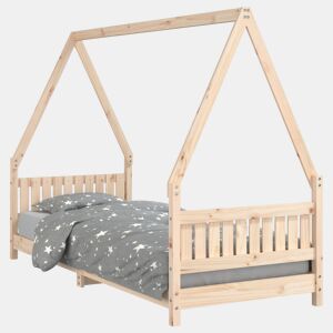 vidaXL Estrutura de cama infantil 80x200 cm madeira de pinho maciça