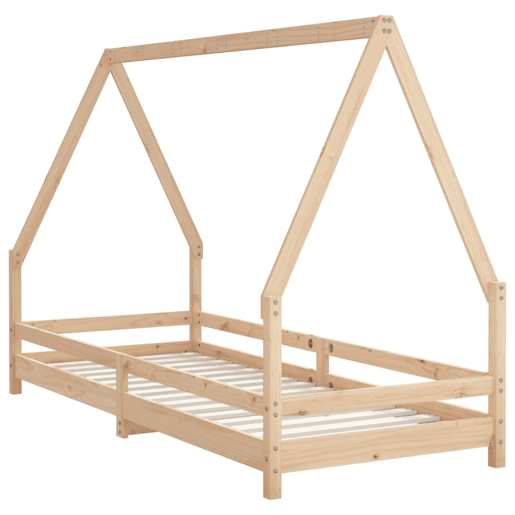 vidaXL Estrutura de cama infantil 80x200 cm madeira de pinho maciça