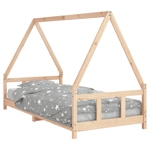vidaXL Estrutura de cama infantil 90x200 cm pinho maciço vidaXL Estrutura de cama infantil 90x200 cm pinho maciço