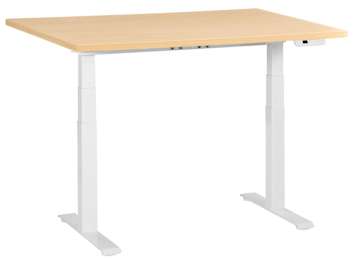 Beliani Escritorio regulable Destines 120x72 Marrón Claro