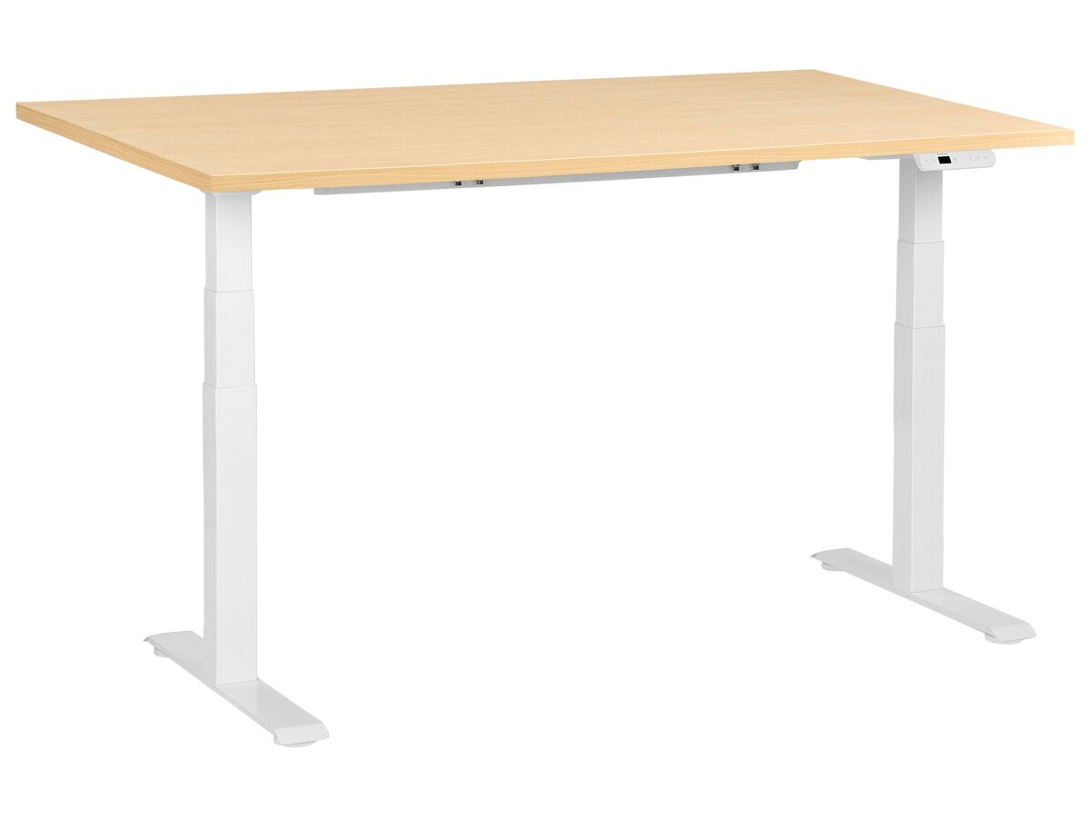 Beliani Escritorio regulable Destines 160x72 Marrón Claro