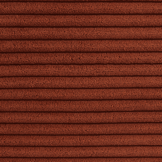 Módulo de sofá modular em tecido veludo cotelê, 1 lugar, Sokol veludo cotelê, Terracota, 91x105x72 cm