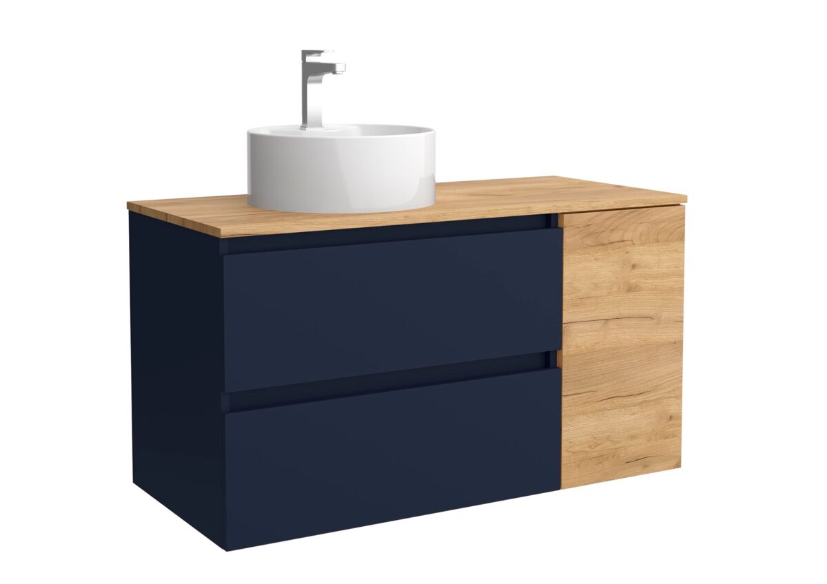 Mueble Baño BEQUIA PLUS 2caj. 1 puerta Lavabo posar 1 poza 100