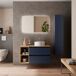 Mueble Baño BEQUIA PLUS 2caj. 2 huecos Lavabo posar 1 poza 100 Mueble Baño BEQUIA PLUS 2caj. 2 huecos Lavabo posar 1 poza 100 Azul