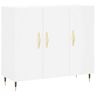 vidaXL Aparador 90x34x80 cm derivados de madeira branco
