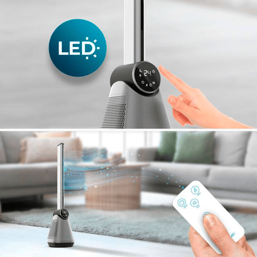 Ventoinhas de torre EnergySilence 9890 Skyline Bladeless Dark Cecotec