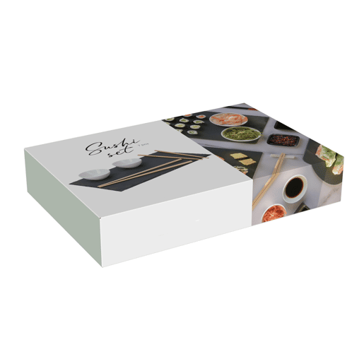 Conjunto Sushi Amuse: 7 peças retangulares em caixa