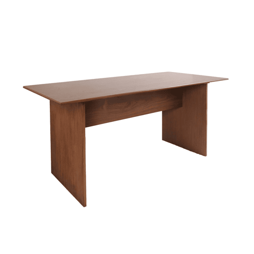 Mesa de jantar com efeito de madeira, lugares 4-6, 170cm, Faro, Madeira de nogueira, 170x80x75 cm
