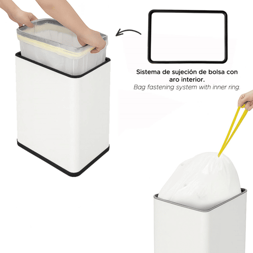 Lixeira com sensor automático Well Home e filtro de odores Lixeira com sensor automático Well Home e filtro de odores