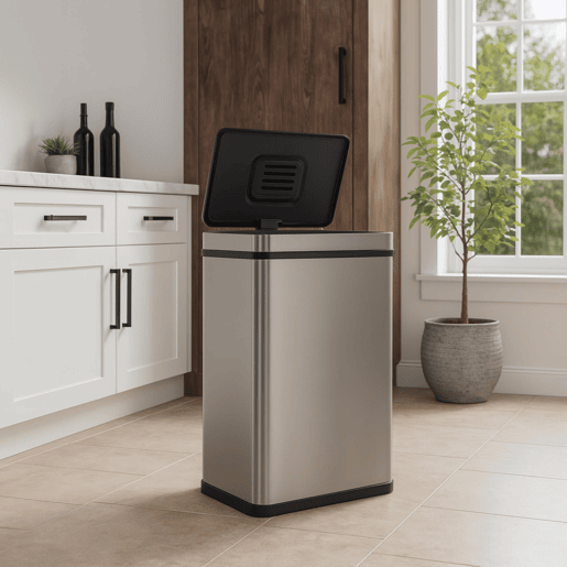 Lixeira com sensor automático Well Home e filtro de odores Lixeira com sensor automático Well Home e filtro de odores