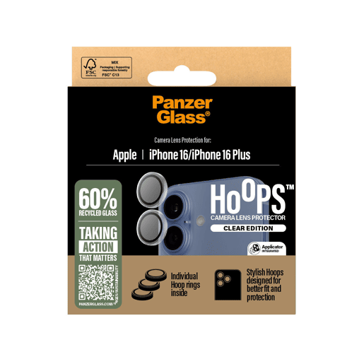 Protetor de ecrã para o telemóvel Panzer Glass 1285 Apple