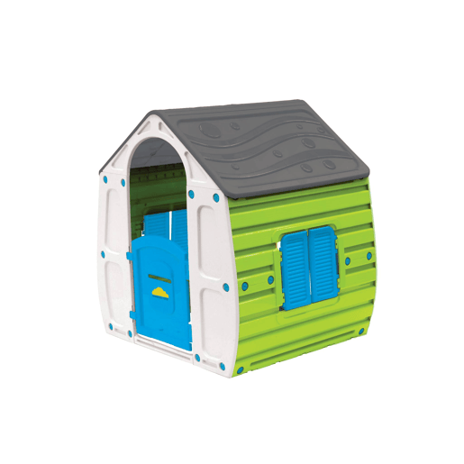 Cabana de plástico para crianças, Lou, Multicolor, 102x90x109 cm