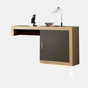 Unidade base Nuka 1 porta Cambria - Grafite 130 x 60 x 29,7 cm