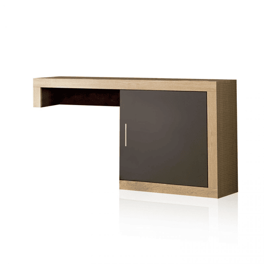 Unidade base Nuka 1 porta Cambria - Grafite 130 x 60 x 29,7 cm Unidade base Nuka 1 porta Cambria - Grafite 130 x 60 x 29,7 cm