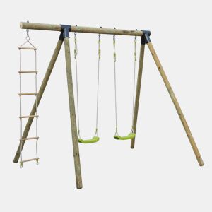 Parque infantil balanços, escala de corda, Mistral, Verde, 281x197x228 cm