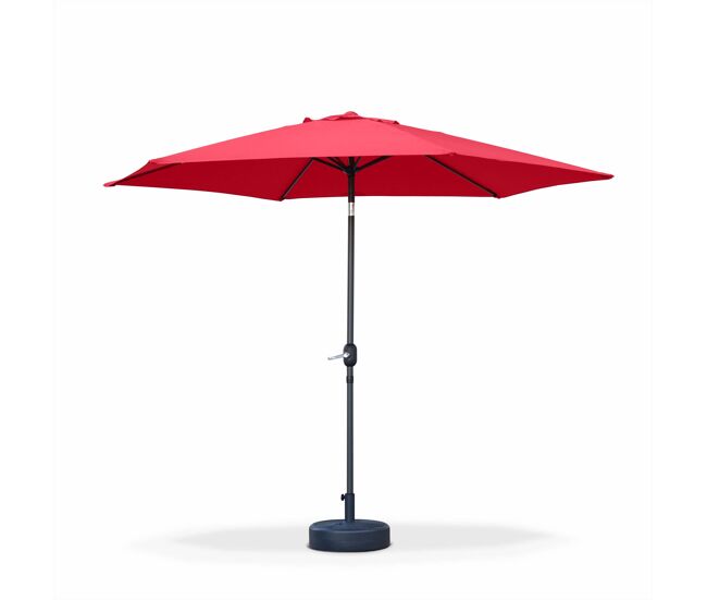 Sombrilla redonda de 3 m, touquet, 294 x 294 x 243 cm