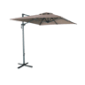 3x2m guarda-sol retangular deslocado, Antibes, Taupe, 298x198x240 cm
