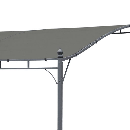 Cobertura de telhado para pérgola, Brestum 3x2.5m, Cobertura de telhado para pérgola, Cinza, 250x300x300 cm