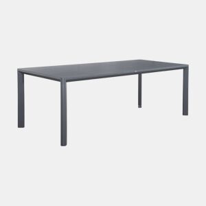 Mesa de jardim de alumínio para 8 lugares, Sacramento, Antracite, 220x100x75 cm
