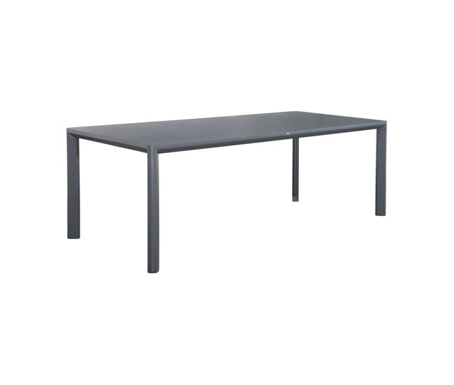 Mesa de jardín de aluminio para 8 personas, sacramento, 220 x 100 x 75 cm