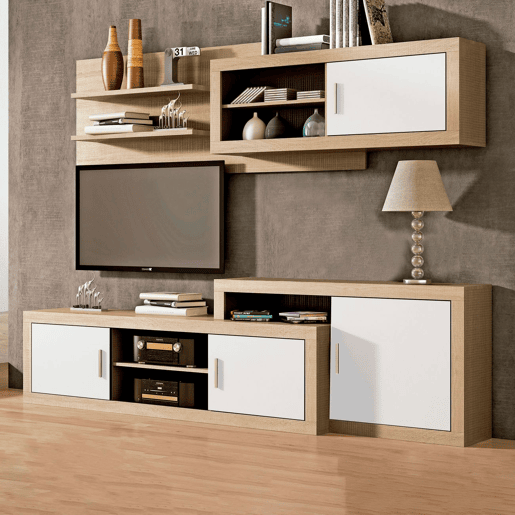 Unidade base Nuka 1 porta Cambria - Branco 130 x 60 x 29,7 cm