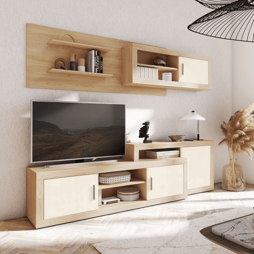 Unidade base Nuka 1 porta Cambria - Branco 130 x 60 x 29,7 cm