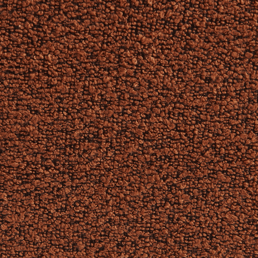 Cadeirão boucle texturizada 1 lugar + descanso para pés, Boni, Terracota, 93x104x85 cm