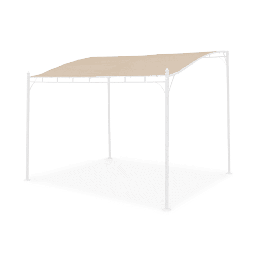 Cobertura de telhado para pérgola, Brestum 3x2.5m, Cobertura de telhado para pérgola, Beige, 250x300x300 cm