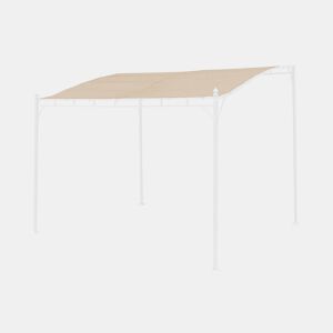 Cobertura de telhado para pérgola, Brestum 3x2.5m, Cobertura de telhado para pérgola, Beige, 250x300x300 cm