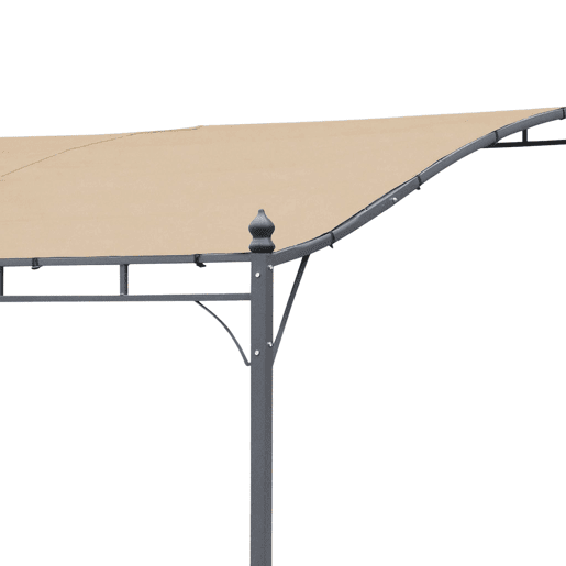 Cobertura de telhado para pérgola, Brestum 3x2.5m, Cobertura de telhado para pérgola, Beige, 250x300x300 cm