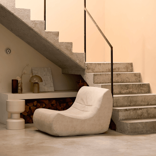 Módulo de sofá modular em tecido veludo, 1 lugar, Sokol veludo, Beige, 91x105x72 cm