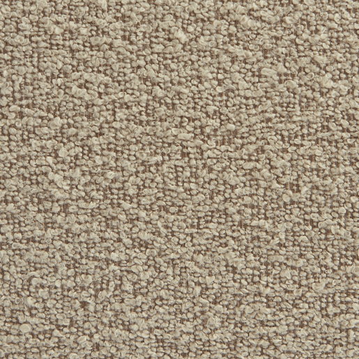 Cadeirão boucle texturizada 1 lugar + descanso para pés, Boni, Beige, 93x104x85 cm
