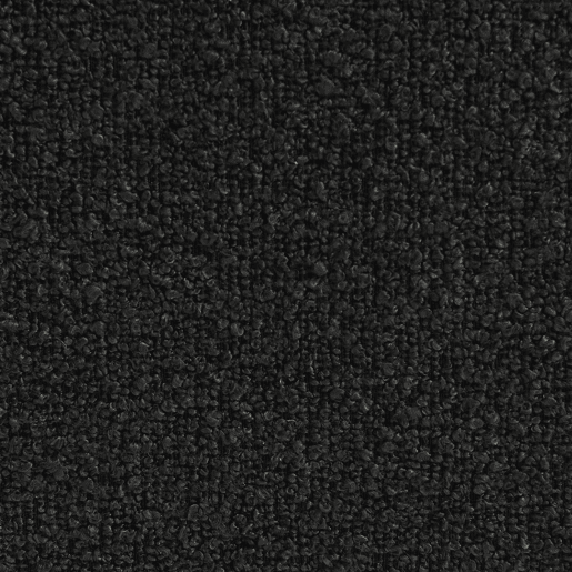 Cadeirão boucle texturizada 1 lugar + descanso para pés, Boni, Preto, 93x104x85 cm