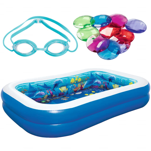 Piscina Insuflável NO NAME 60202-54177 778 L (262 x 175 x 51 cm) Branco Etiqueta