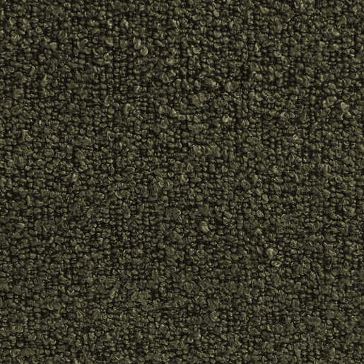 Pouf, apoio para pés para poltrona 1 lugar Boni bouclette texturada, Boni, Verde caqui, 91x63x40 cm