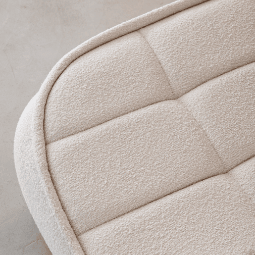 Cadeira confortável em boucle texturizado, 1 lugar, Boni, Branco sujo, 93x104x85 cm Cadeira confortável em boucle texturizado, 1 lugar, Boni, Branco sujo, 93x104x85 cm