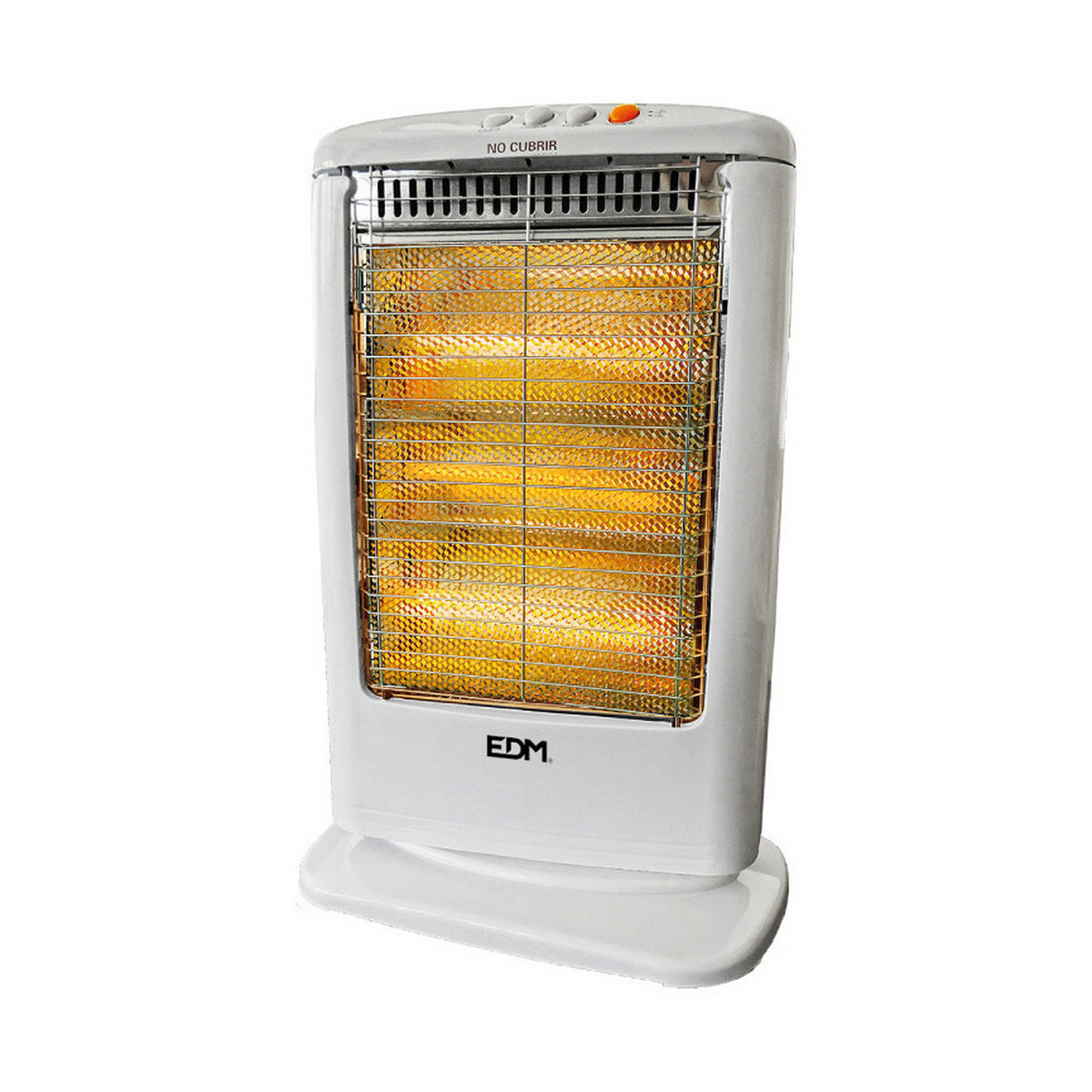 Estufa de cuarzo edm 07117 07117 blanco 1200 w