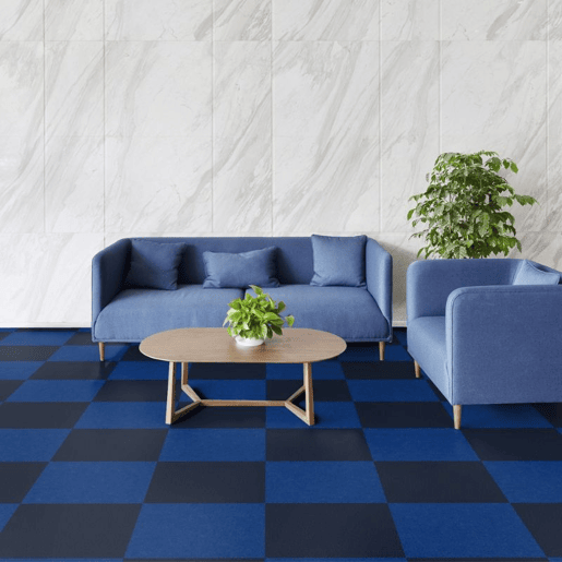 Alcatifa em placa Viena Azul-Marinho 50x50 (20M2)