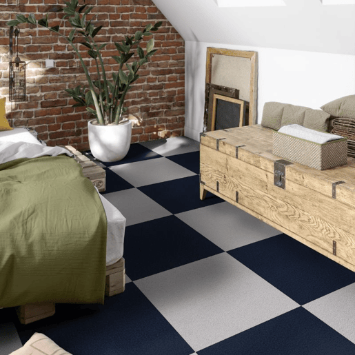 Alcatifa em placa Viena Azul-Marinho 50x50 (20M2)