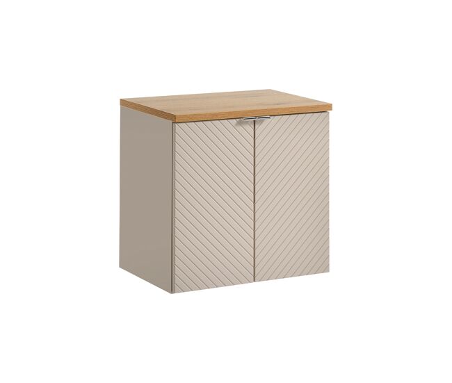 Mueble bajo lavabo 60cm 2 puertas encimera manoa cachemira y madera