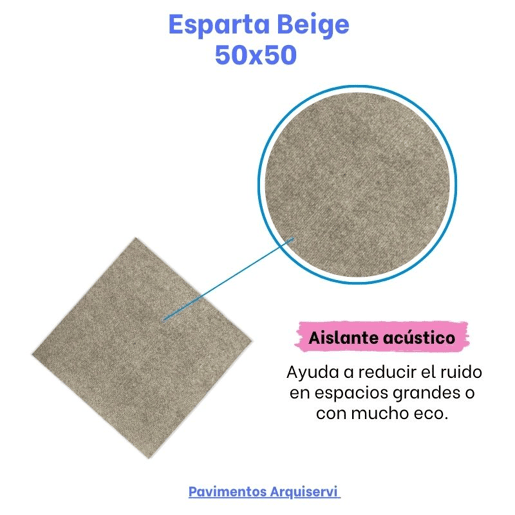 Alcatifa em placa Báltica Bege 50x50 cm