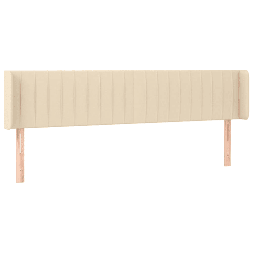 vidaXL Cabeceira de cama c luzes LED tecido 183x16x7888 cm cor creme