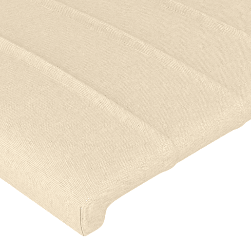 vidaXL Cabeceira de cama c luzes LED tecido 183x16x7888 cm cor creme