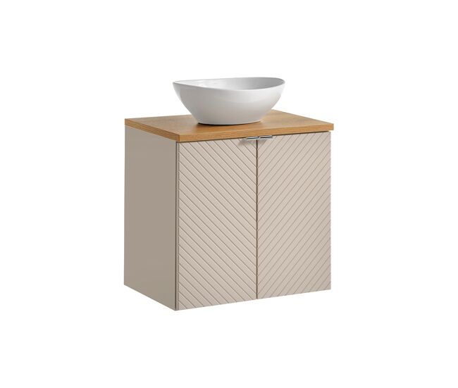 Mueble bajo lavabo 60cm 2 puertas manoa cachemira y madera
