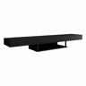 Móvel TV Suspenso Sala de estar e jantar Preto 150x29,6x22 Aydin Muebles Bonitos